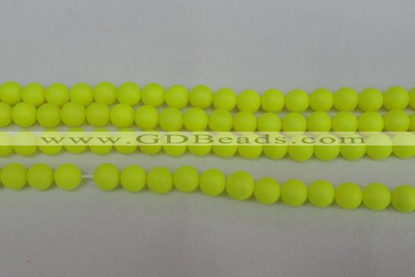 CSB1316 15.5 inches 6mm matte round shell pearl beads wholesale