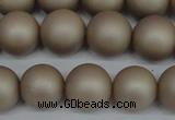 CSB1322 15.5 inches 8mm matte round shell pearl beads wholesale