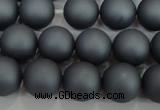 CSB1325 15.5 inches 4mm matte round shell pearl beads wholesale