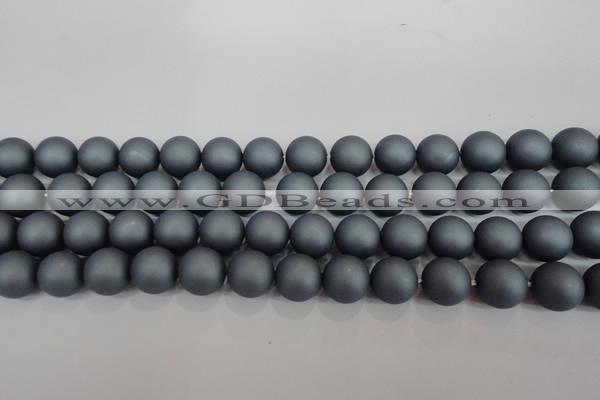 CSB1327 15.5 inches 8mm matte round shell pearl beads wholesale