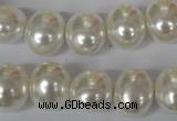 CSB135 15.5 inches 12*15mm – 13*16mm oval shell pearl beads