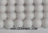 CSB1351 15.5 inches 6mm matte round shell pearl beads wholesale