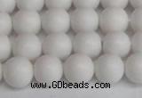 CSB1352 15.5 inches 8mm matte round shell pearl beads wholesale