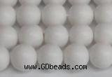 CSB1353 15.5 inches 10mm matte round shell pearl beads wholesale