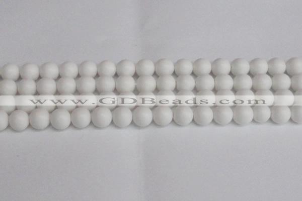 CSB1354 15.5 inches 12mm matte round shell pearl beads wholesale