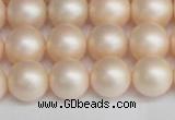 CSB1364 15.5 inches 12mm matte round shell pearl beads wholesale