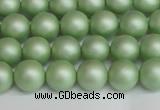 CSB1391 15.5 inches 6mm matte round shell pearl beads wholesale