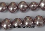 CSB140 15.5 inches 12*15mm – 13*16mm oval shell pearl beads