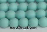 CSB1402 15.5 inches 8mm matte round shell pearl beads wholesale