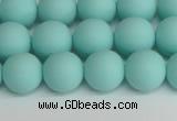 CSB1403 15.5 inches 10mm matte round shell pearl beads wholesale