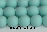 CSB1404 15.5 inches 12mm matte round shell pearl beads wholesale