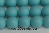 CSB1409 15.5 inches 12mm matte round shell pearl beads wholesale