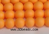 CSB1421 15.5 inches 6mm matte round shell pearl beads wholesale