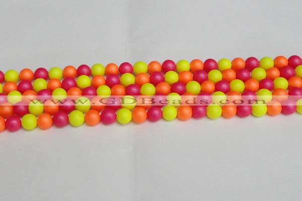 CSB1427 15.5 inches 8mm matte round shell pearl beads wholesale