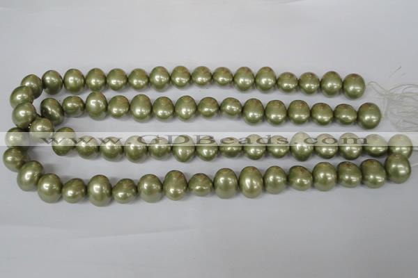 CSB144 15.5 inches 12*15mm – 13*16mm oval shell pearl beads