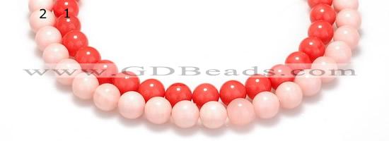 CSB15 16 inches 14mm round shell pearl beads Wholesale