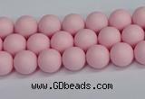 CSB1620 15.5 inches 4mm round matte shell pearl beads wholesale