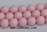 CSB1621 15.5 inches 6mm round matte shell pearl beads wholesale