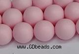 CSB1624 15.5 inches 12mm round matte shell pearl beads wholesale