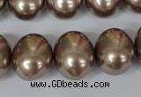 CSB166 15.5 inches 15*18mm – 16*19mm oval shell pearl beads