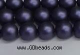 CSB1662 15.5 inches 8mm round matte shell pearl beads wholesale