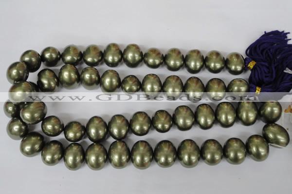 CSB167 15.5 inches 15*18mm – 16*19mm oval shell pearl beads