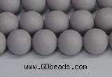 CSB1681 15.5 inches 6mm round matte shell pearl beads wholesale