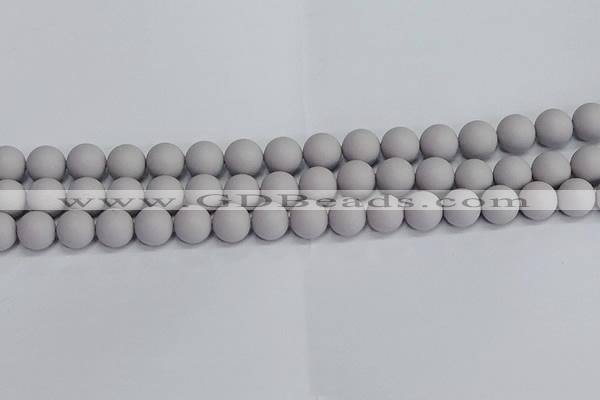 CSB1682 15.5 inches 8mm round matte shell pearl beads wholesale