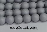 CSB1691 15.5 inches 6mm round matte shell pearl beads wholesale