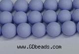 CSB1701 15.5 inches 6mm round matte shell pearl beads wholesale