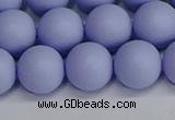 CSB1704 15.5 inches 12mm round matte shell pearl beads wholesale