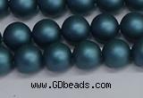 CSB1731 15.5 inches 6mm round matte shell pearl beads wholesale