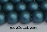 CSB1734 15.5 inches 12mm round matte shell pearl beads wholesale