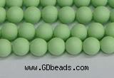 CSB1740 15.5 inches 4mm round matte shell pearl beads wholesale