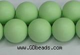 CSB1745 15.5 inches 14mm round matte shell pearl beads wholesale