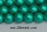 CSB1752 15.5 inches 8mm round matte shell pearl beads wholesale