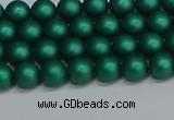 CSB1760 15.5 inches 4mm round matte shell pearl beads wholesale