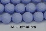 CSB1961 15.5 inches 6mm faceted round matte shell pearl beads