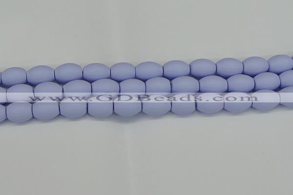 CSB2102 15.5 inches 10*14mm rice matte shell pearl beads