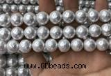 CSB2113 15.5 inches 14mm ball shell pearl beads wholesale