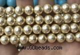 CSB2120 15.5 inches 16mm ball shell pearl beads wholesale