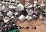 CSB2166 15.5 inches 16*16mm - 18*20mm baroque mixed shell pearl beads