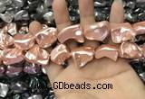 CSB2173 15.5 inches 16*16mm - 20*22mm baroque shell pearl beads