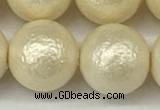 CSB2216 15.5 inches 16mm round wrinkled shell pearl beads wholesale