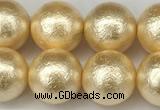 CSB2224 15.5 inches 12mm round wrinkled shell pearl beads wholesale