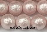 CSB2233 15.5 inches 10mm round wrinkled shell pearl beads wholesale