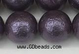 CSB2276 15.5 inches 16mm round wrinkled shell pearl beads wholesale