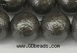 CSB2326 15.5 inches 16mm round wrinkled shell pearl beads wholesale