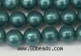 CSB2330 15.5 inches 4mm round wrinkled shell pearl beads wholesale