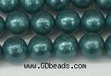 CSB2331 15.5 inches 6mm round wrinkled shell pearl beads wholesale